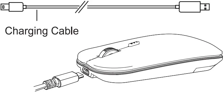 ProtoArc XKM01 Foldable Full Size Wireless Keyboard Mouse Combo - Mouse 2