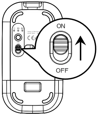 ProtoArc XKM01 Foldable Full Size Wireless Keyboard Mouse Combo - Mouse