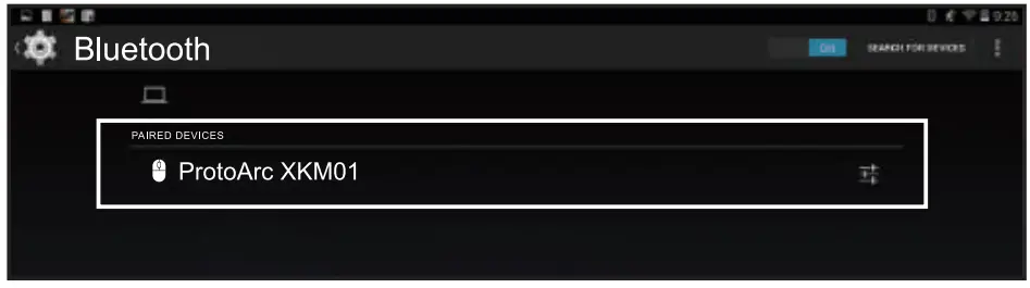 ProtoArc XKM01 Foldable Full Size Wireless Keyboard Mouse Combo - Setting 3