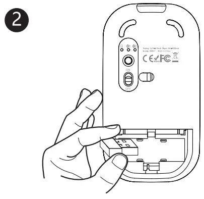 ProtoArc XKM01 Foldable Full Size Wireless Keyboard Mouse Combo - USB