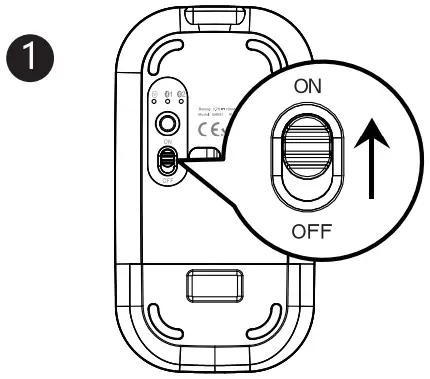 ProtoArc XKM01 Foldable Full Size Wireless Keyboard Mouse Combo - onnections