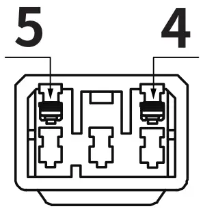 Autonics MU Series Ushaped Magnetic Proximity Sensor - Pin arrangement