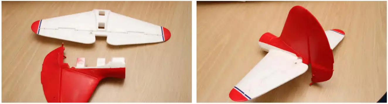 H-King Yak-11 Commemorative WW2 Warbird EPO 1450mm - empennage is screwed