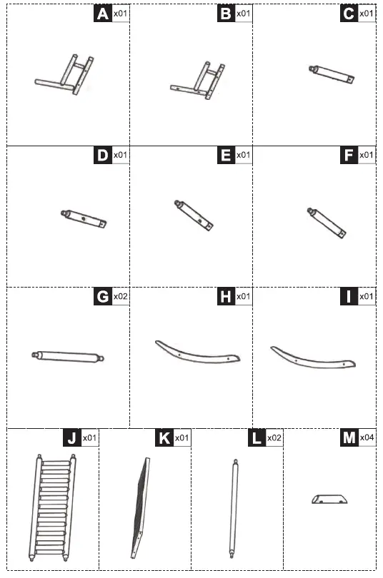 Outsunny 84A-133 Wooden Rocking Chair 1