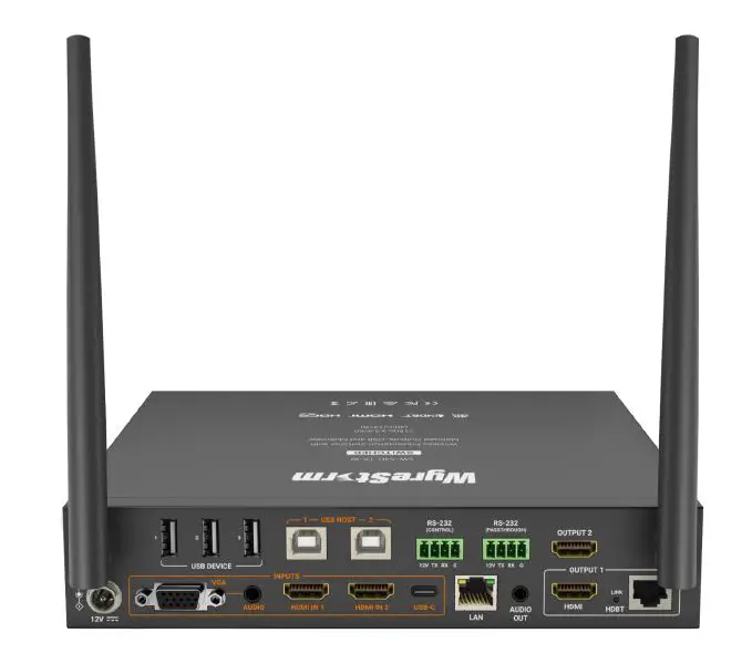 WyreStorm SW-540-TX-W 4×2 4K HDBaseT Switcher with Wireless Casting-product