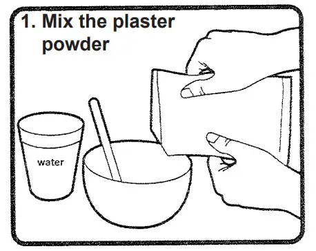 Kmart 43262014 Plaster Painting Kit - Mix the plaster