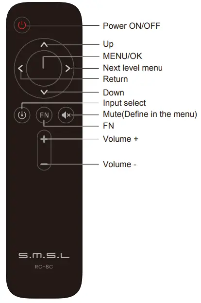 SMSL DO200 MKII Bluetooth 5.0 MQA Full Decoding - remote control