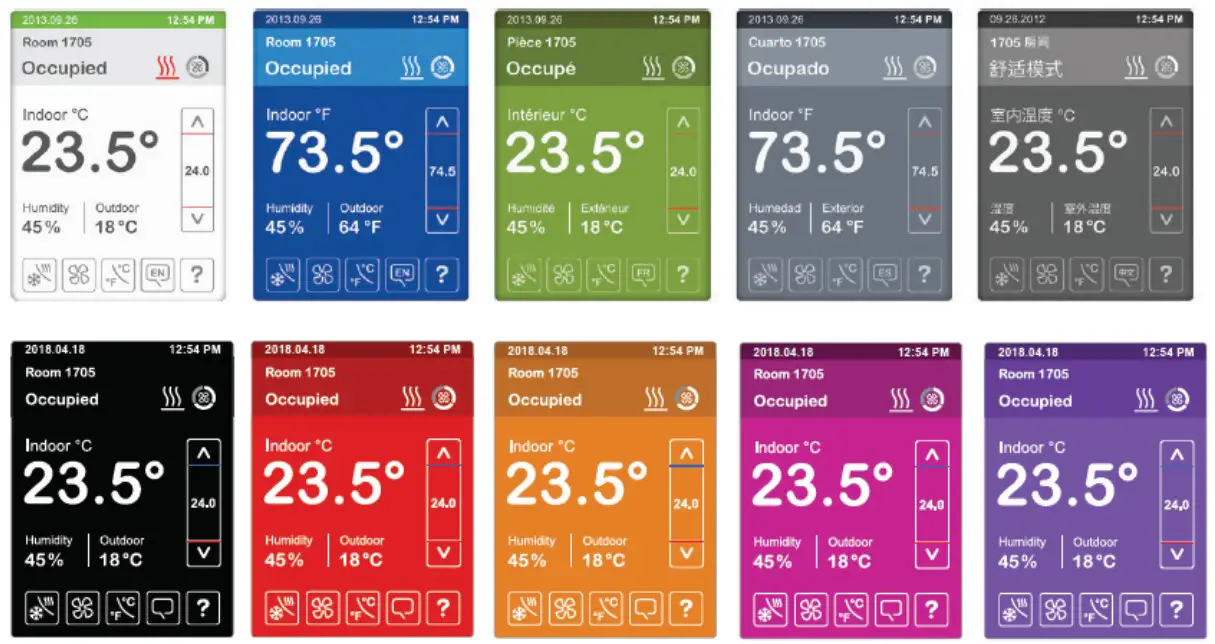 Selectable Color Schemes