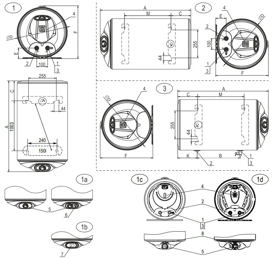ELDOM INVEST 30 150 Household Electric Water