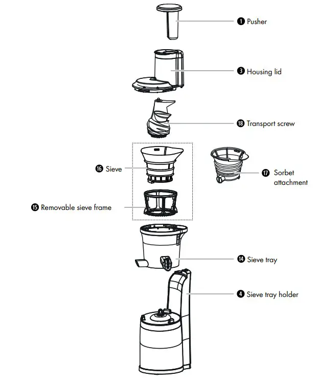 SILVERCREST SSJBK 300 B2 Slow Juicer - fig 2
