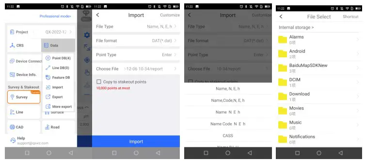 QXWZ Qianxun SI Survey RTK Receiver - Connecting Instruments 3