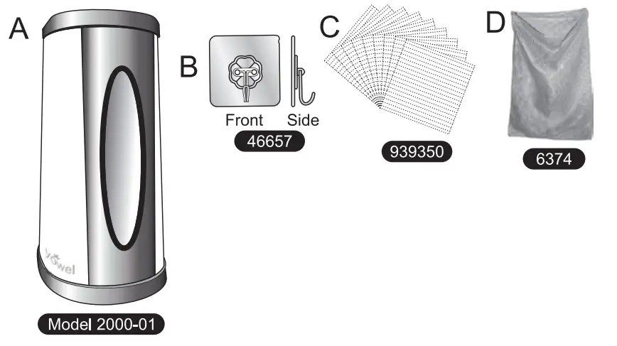 Yowel 2000-01 Towel Dispenser - BARND