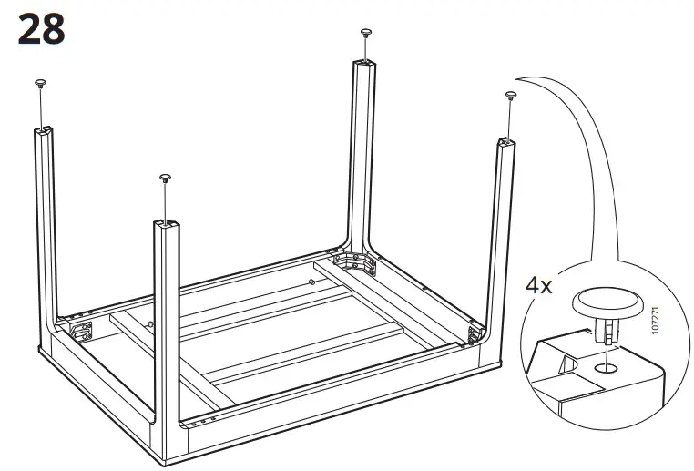 IKEA EKEDALEN Extendable Table Oak 80 120x70 Cm - Fig 20