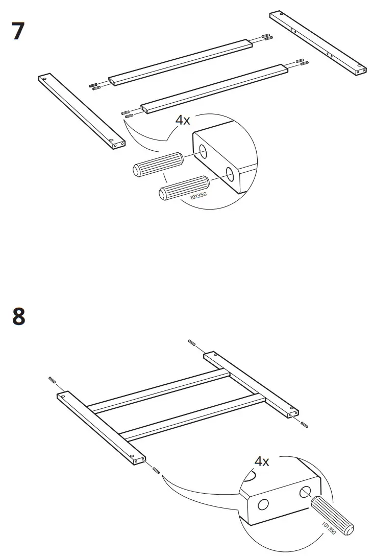 IKEA EKEDALEN Extendable Table Oak 80 120x70 Cm - Fig 7