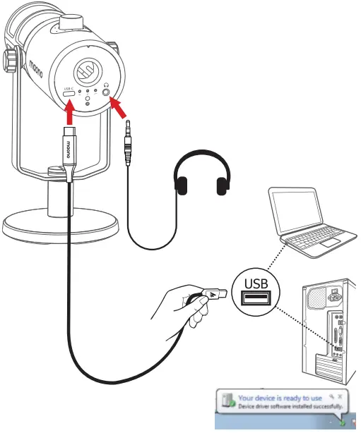 maono PD400X USB-XLR Dynamic Microphone A12