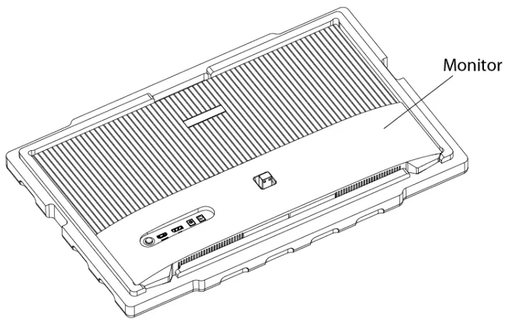 kogan KAMN24FG6LA 24 Inch FHD Gaming Monitor - stand assembly 1
