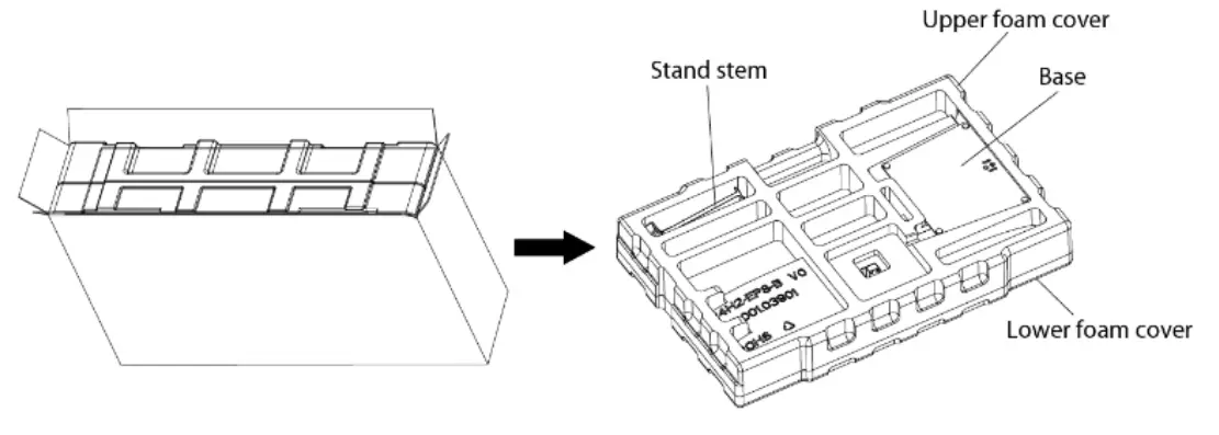 kogan KAMN24FG6LA 24 Inch FHD Gaming Monitor - stand assembly 5