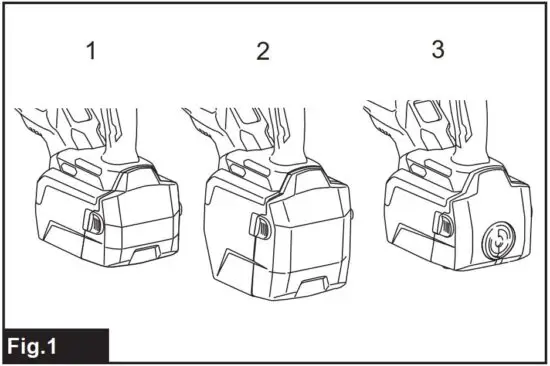 FIG 4 Replacing battery case