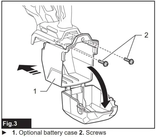 FIG 6 Replacing battery case
