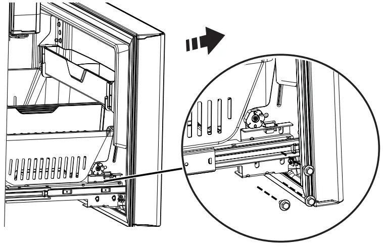 MONOGRAM ZWE23N French Door Bottom Freezer Freestanding Refrigerator - FREEZER DRAWER