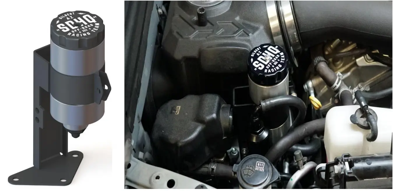 SDHQ-54-9201-G5 2010 Plus Toyota 4Runner and Lexus GX 460 Billet Power Steering Reservoir - INSTALLATION INSTRUCTIONS