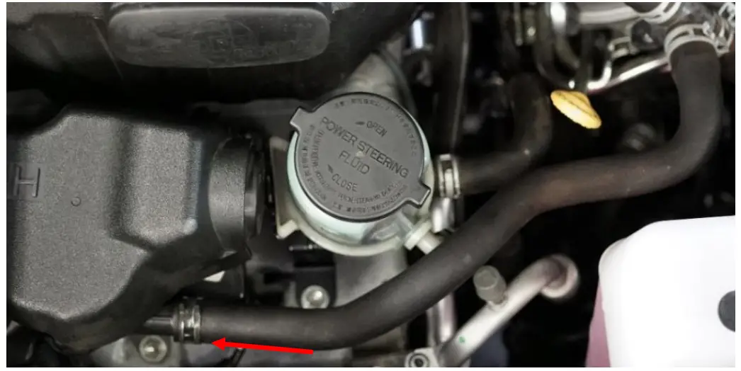 SDHQ-54-9201-G5 2010 Plus Toyota 4Runner and Lexus GX 460 Billet Power Steering Reservoir - air pump hose