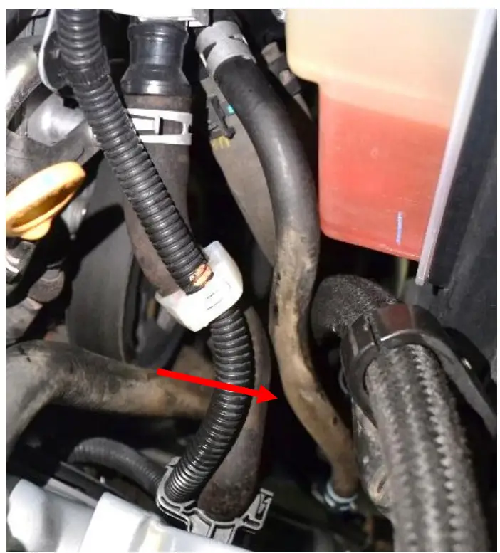 SDHQ-54-9201-G5 2010 Plus Toyota 4Runner and Lexus GX 460 Billet Power Steering Reservoir - hard lines 2