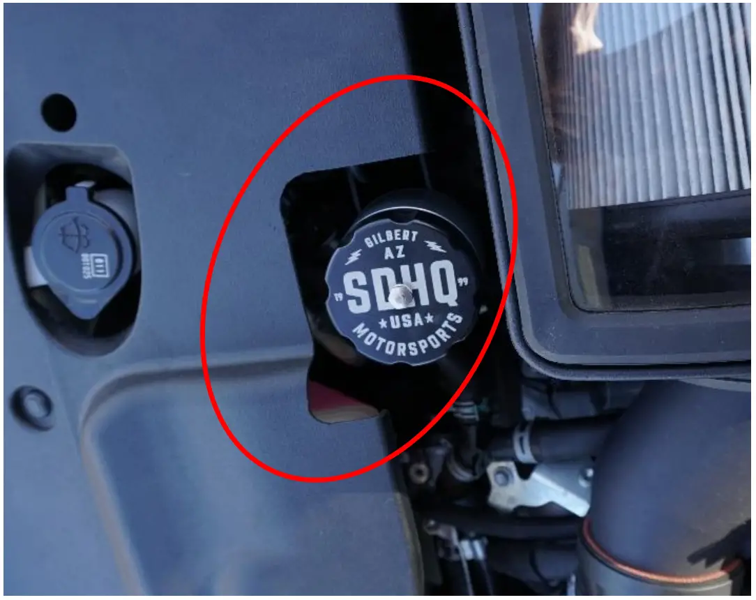 SDHQ-54-9201-G5 2010 Plus Toyota 4Runner and Lexus GX 460 Billet Power Steering Reservoir - hard lines 4