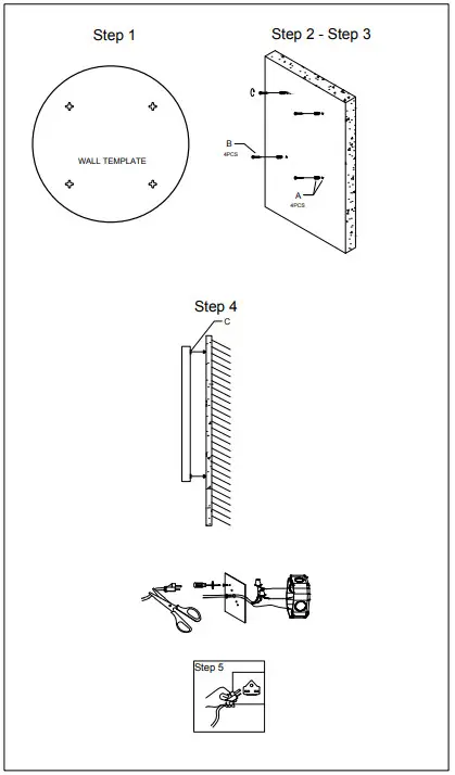 ET2 E42036-GLBK LED Mirror - mirror