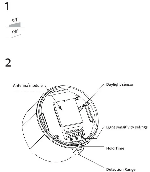 panlux PN71000021 Radar Sensor Industry Instructions - Installation
