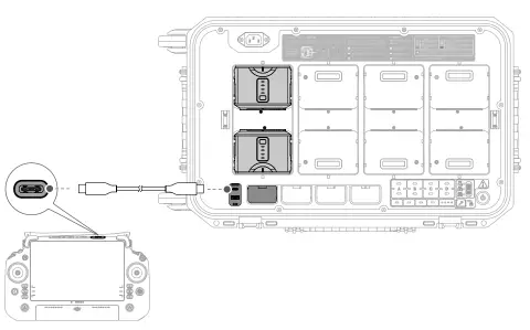 dji Matrice 350 RTK Drone Camera - Charging1