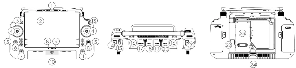 dji Matrice 350 RTK Drone Camera - Remote Controller