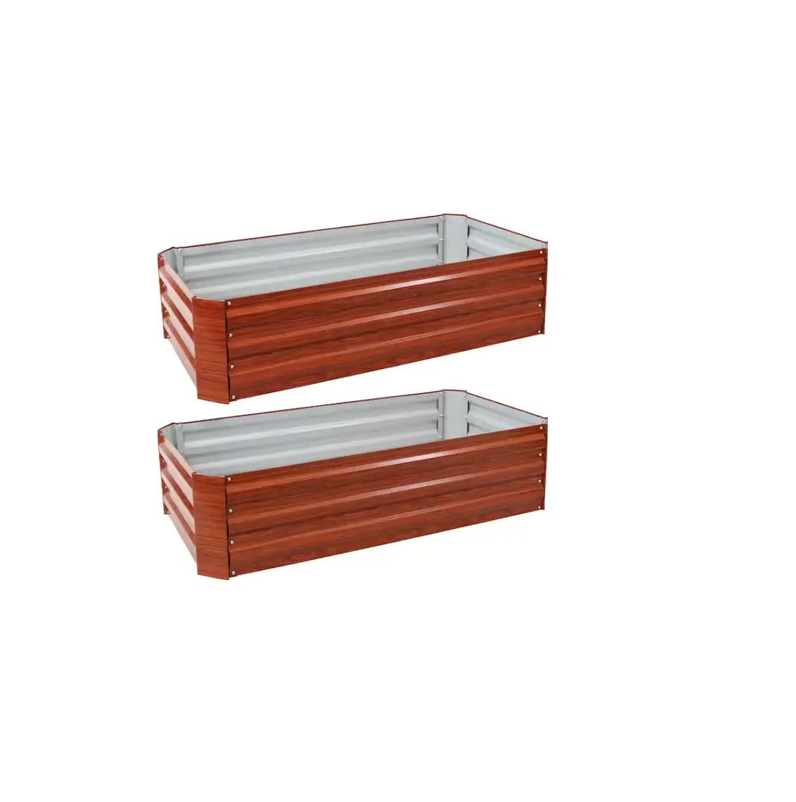 Sunnydaze Decor Hb-536-2pk Rectangle Galvanized Steel Raised Garden Bed Instruction Manual