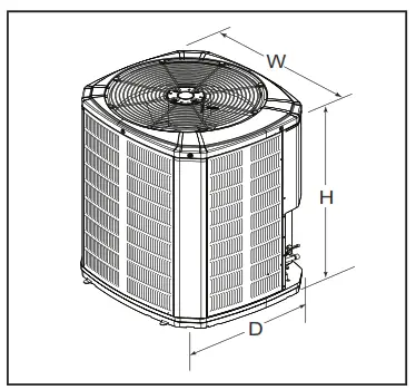 American Standard 4A7A4018-060 Air Conditioner - Figure1