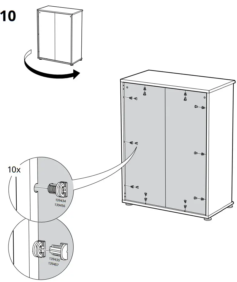 IKEA SKRUVBY Cabinet with Doors - fig 10
