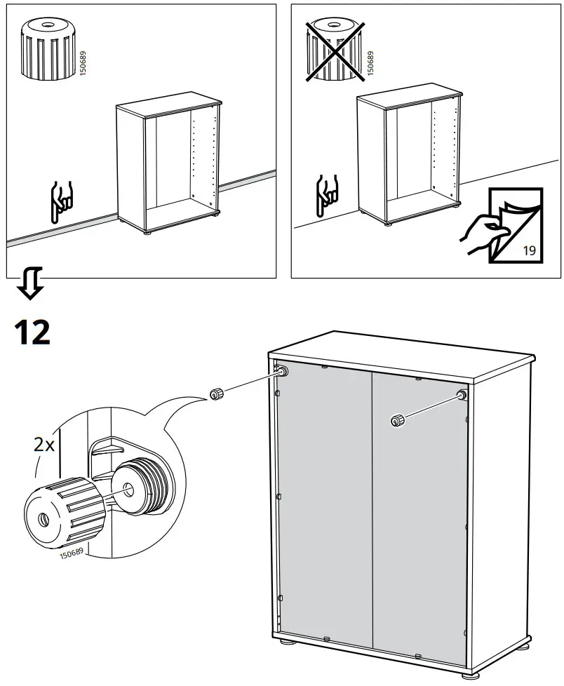 IKEA SKRUVBY Cabinet with Doors - fig 12