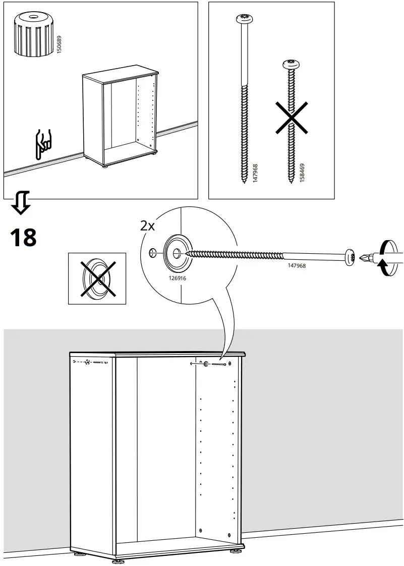 IKEA SKRUVBY Cabinet with Doors - fig 19