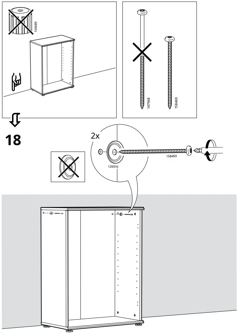 IKEA SKRUVBY Cabinet with Doors - fig 20
