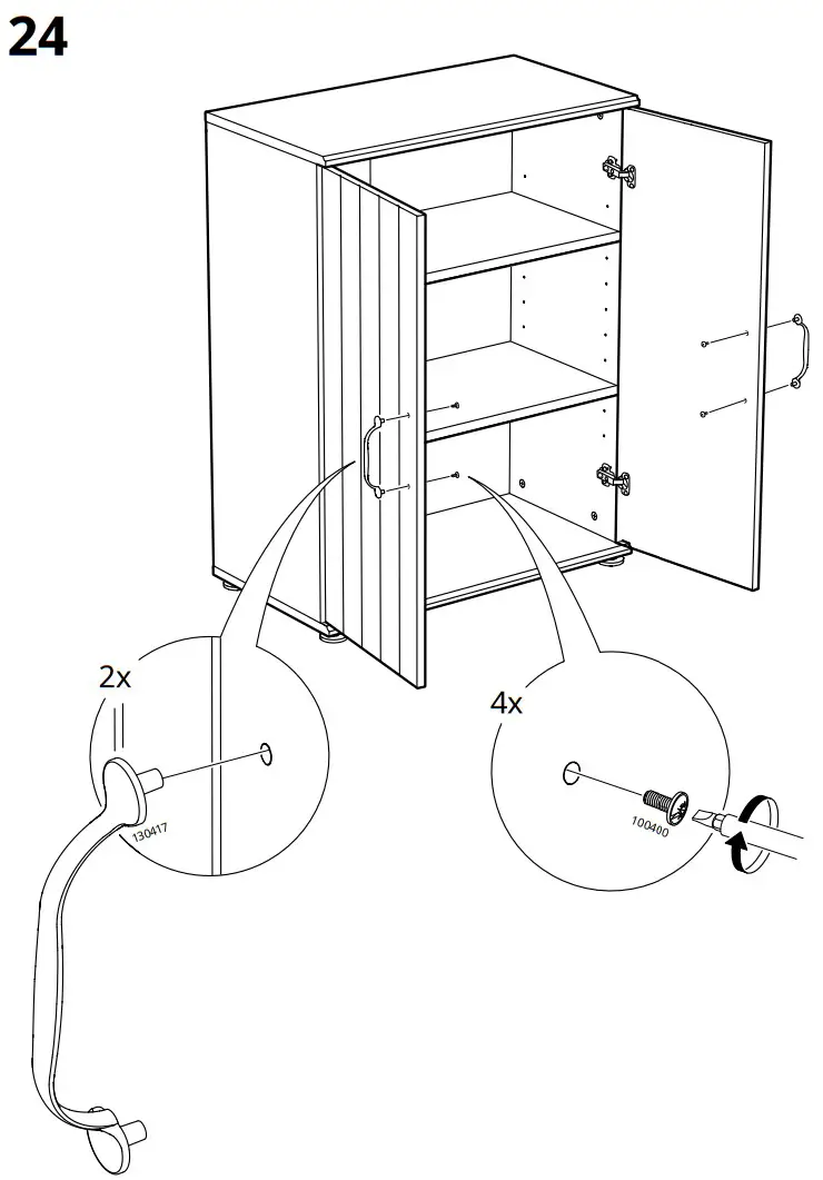 IKEA SKRUVBY Cabinet with Doors - fig 24