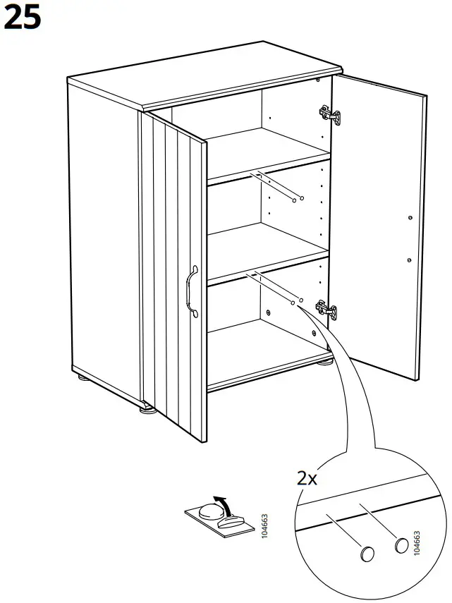 IKEA SKRUVBY Cabinet with Doors - fig 25