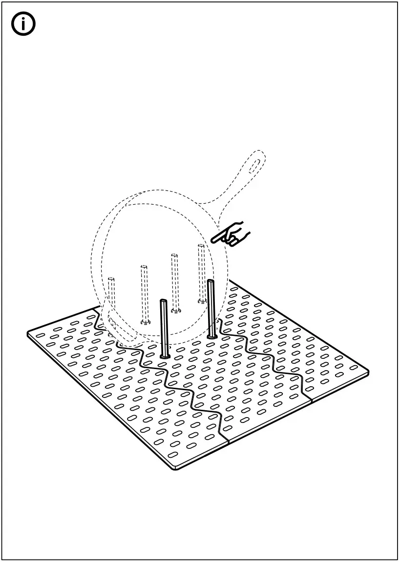 IKEA UPPDATERA Pegboard Drawer Organizer - fig 7