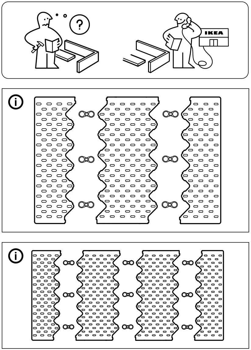 IKEA UPPDATERA Pegboard Drawer Organizer - fig