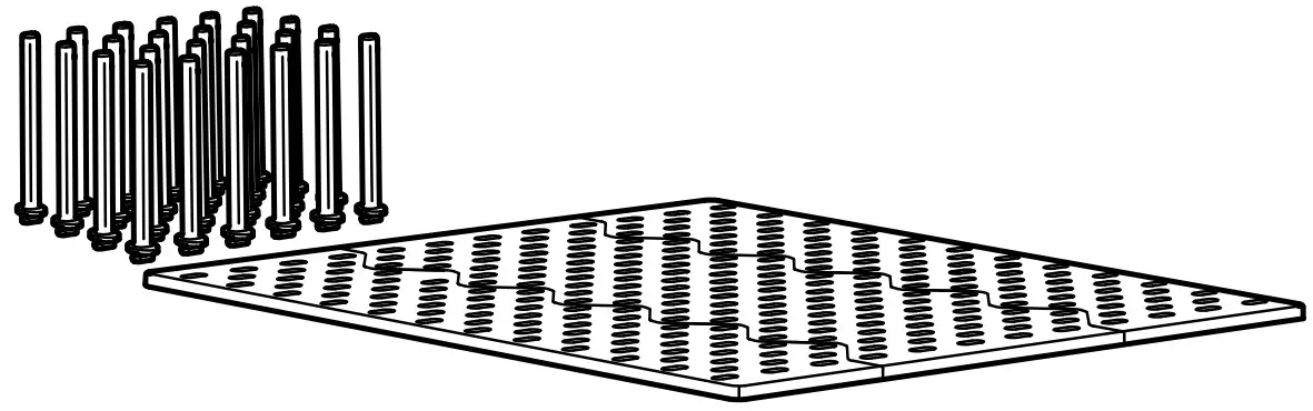 IKEA UPPDATERA Pegboard Drawer Organizer