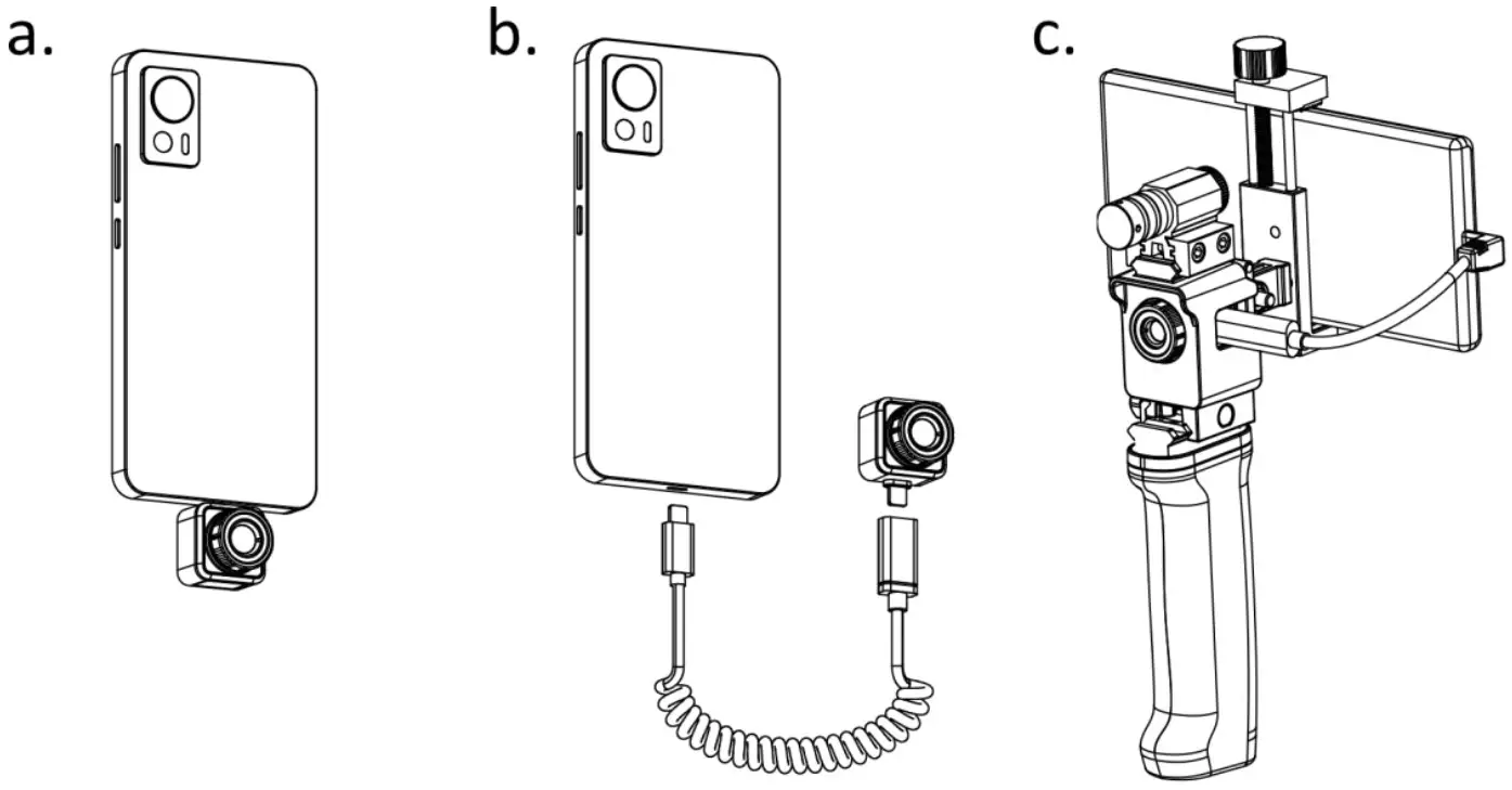 HIKMICRO UD30737B Thermal Camera for Smartphones - Connect Device