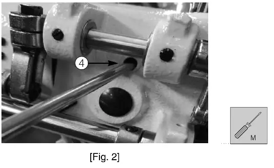 JUKI NA 11UT Series Sewing Machine - Remove the rubber cap