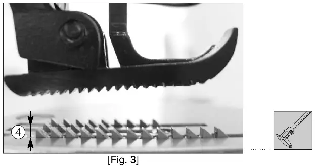 JUKI NA 11UT Series Sewing Machine - Set the height