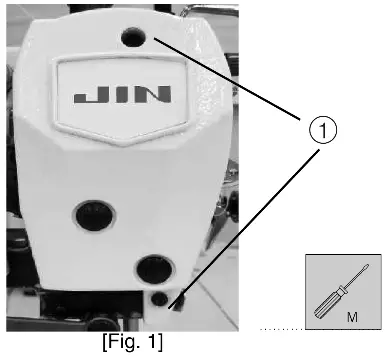 JUKI NA 11UT Series Sewing Machine - disassemble the face plate