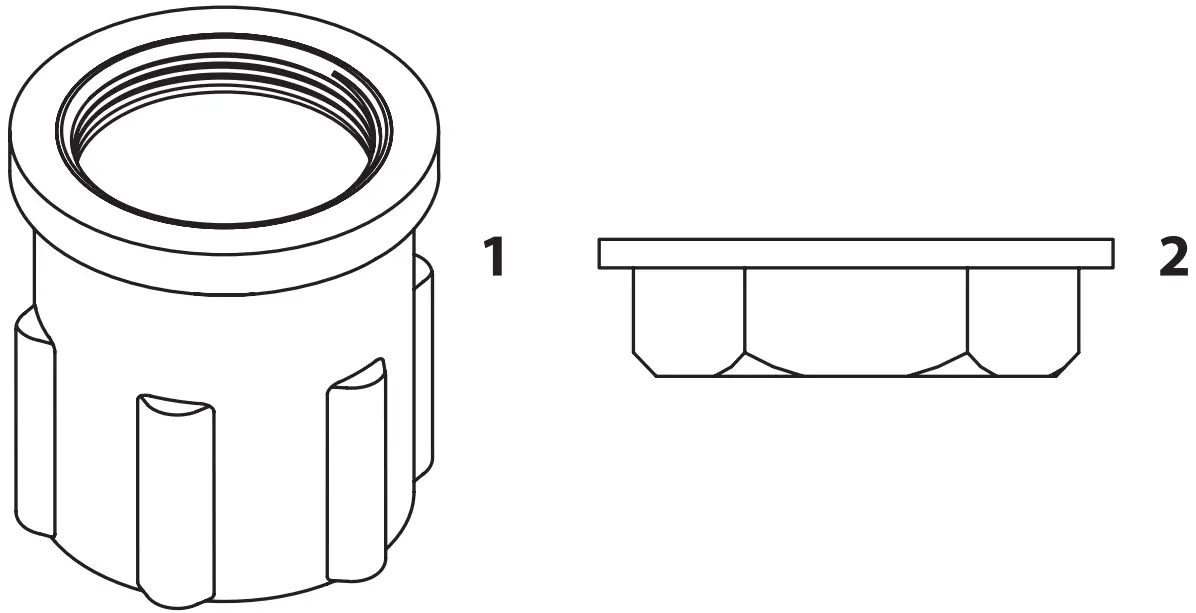 SCHUTTE Cornwall Low Pressure Sink Faucet 360 Degree Swivel Faucet - FIGURE 1