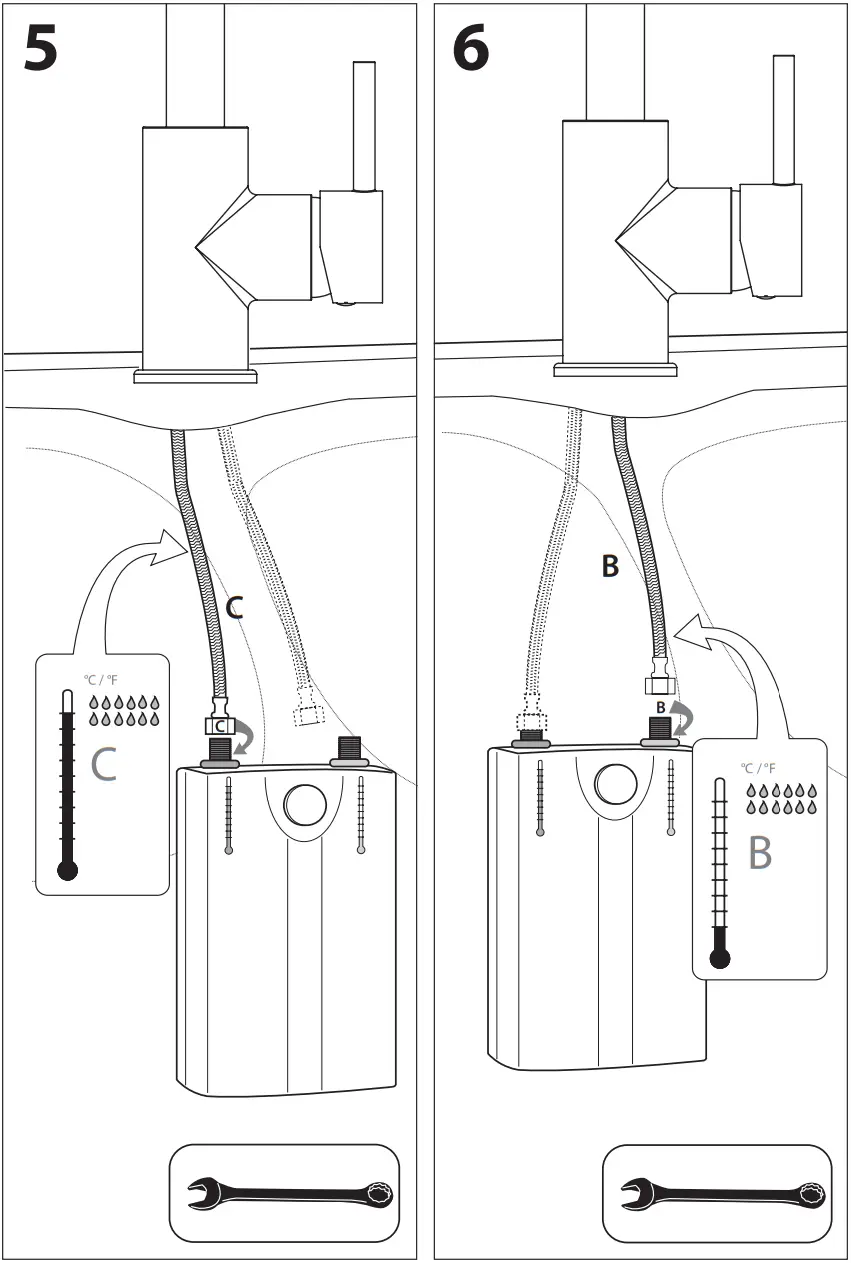 SCHUTTE Cornwall Low Pressure Sink Faucet 360 Degree Swivel Faucet - FIGURE 5