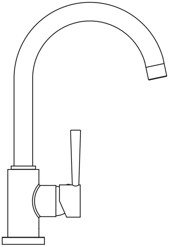 SCHUTTE Cornwall Low Pressure Sink Faucet 360 Degree Swivel Faucet